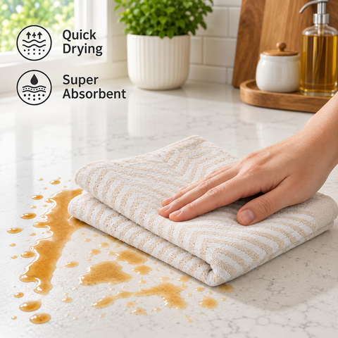 Ellen Tracy 6-12 Pack Cotton Kitchen Towels 18" x 28"