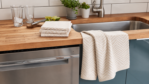 Ellen Tracy 6-12 Pack Cotton Kitchen Towels 18" x 28"