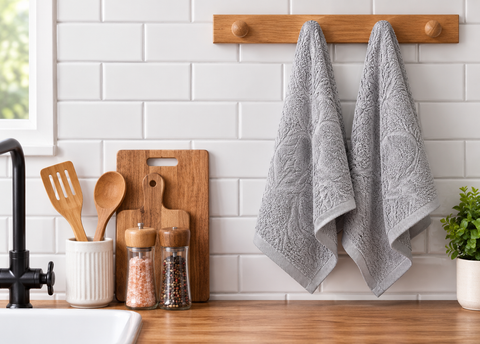 Ellen Tracy 6-12 Pack Cotton Kitchen Towels 18" x 28"