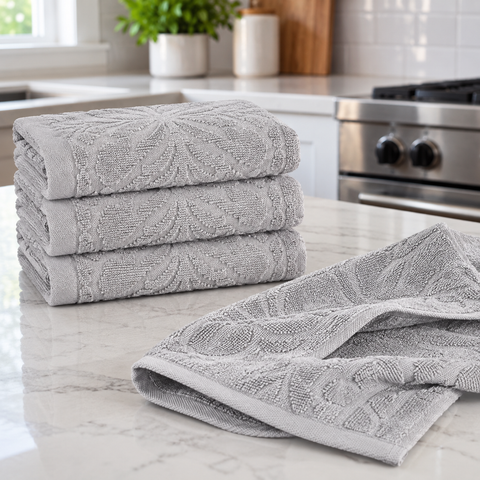 Ellen Tracy 6-12 Pack Cotton Kitchen Towels 18" x 28"