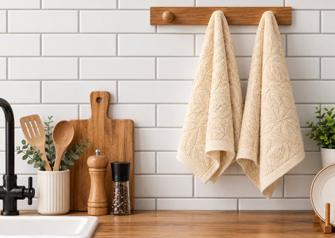 Ellen Tracy 6-12 Pack Cotton Kitchen Towels 18" x 28"