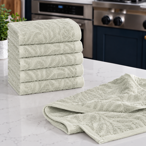 Ellen Tracy 6-12 Pack Cotton Kitchen Towels 18" x 28"