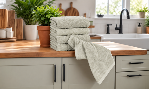 Ellen Tracy 6-12 Pack Cotton Kitchen Towels 18" x 28"