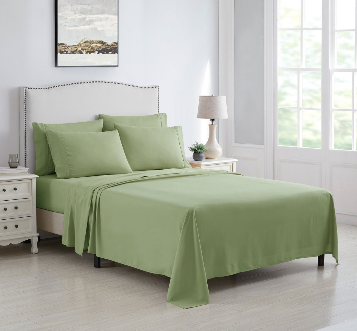 Kathy Ireland 6 Piece Brushed Microfiber Sheet Set
