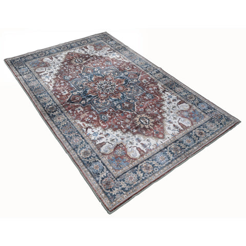 Bibb Home Washable Flannel Printed Accent Rug with Latex Back 1-2 Pack  24x36