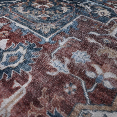 Kathy Ireland Soft Brushed Flannel Washable Rug with Latex Back