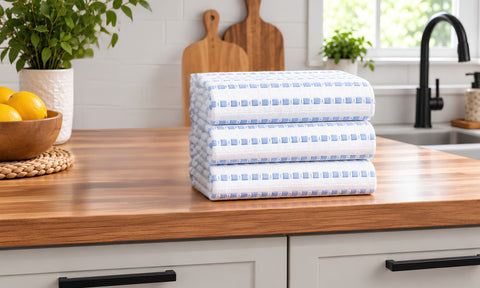 Ellen Tracy 6-12 Pack Cotton Kitchen Towels 18" x 28"