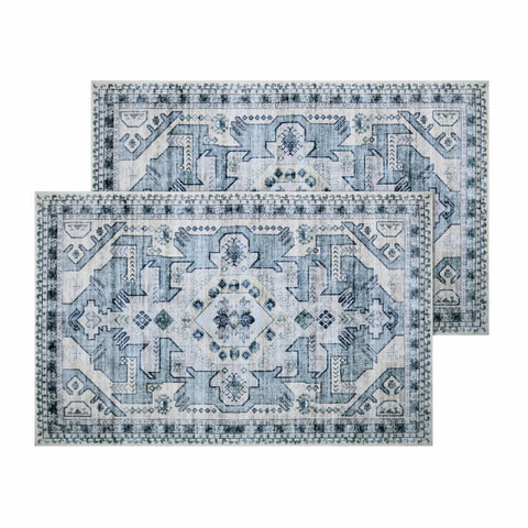 Kathy Ireland Soft Brushed Flannel Washable Rug with Latex Back