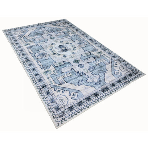 Bibb Home Washable Flannel Printed Accent Rug with Latex Back 1-2 Pack  24x36