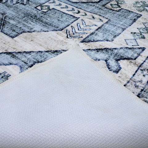 Kathy Ireland Soft Brushed Flannel Washable Rug with Latex Back