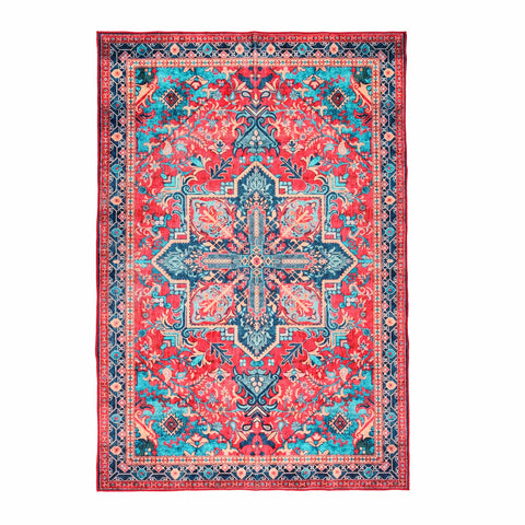 Kathy Ireland Soft Brushed Flannel Washable Rug with Latex Back