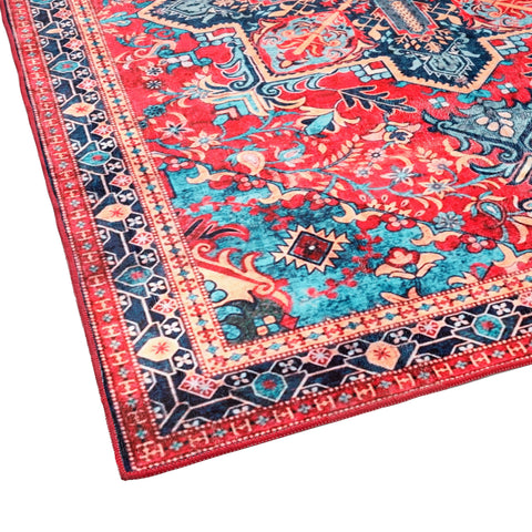 Kathy Ireland Soft Brushed Flannel Washable Rug with Latex Back