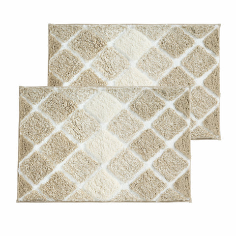 Kona Collection Spa Luxury Oversized Microfiber Bath Mats