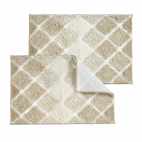 Kona Collection Spa Luxury Oversized Microfiber Bath Mats