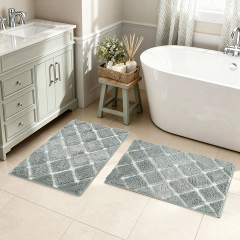 Kona Collection Spa Luxury Oversized Microfiber Bath Mats