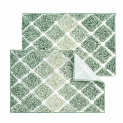 Kona Collection Spa Luxury Oversized Microfiber Bath Mats