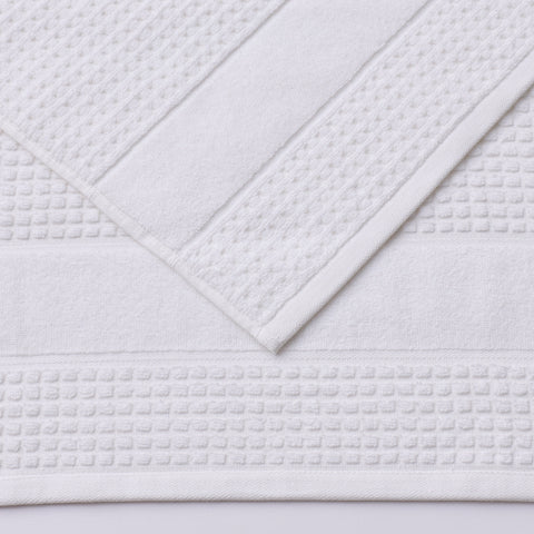 Kathy Ireland Waffle Textured Zero Twist Cotton Bath Towel Set