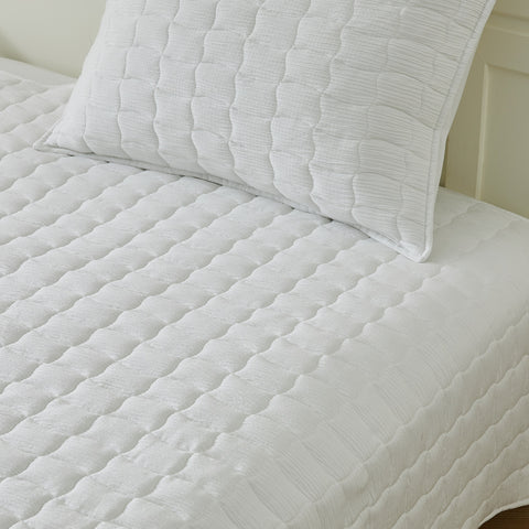 3-Piece Seersucker Textured Quilt & Sham Set