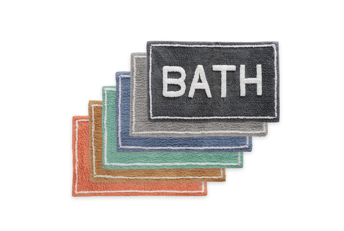 ST Mary’s 2 Piece 100% Cotton Tufted Bath Rug Set with Latex Backing