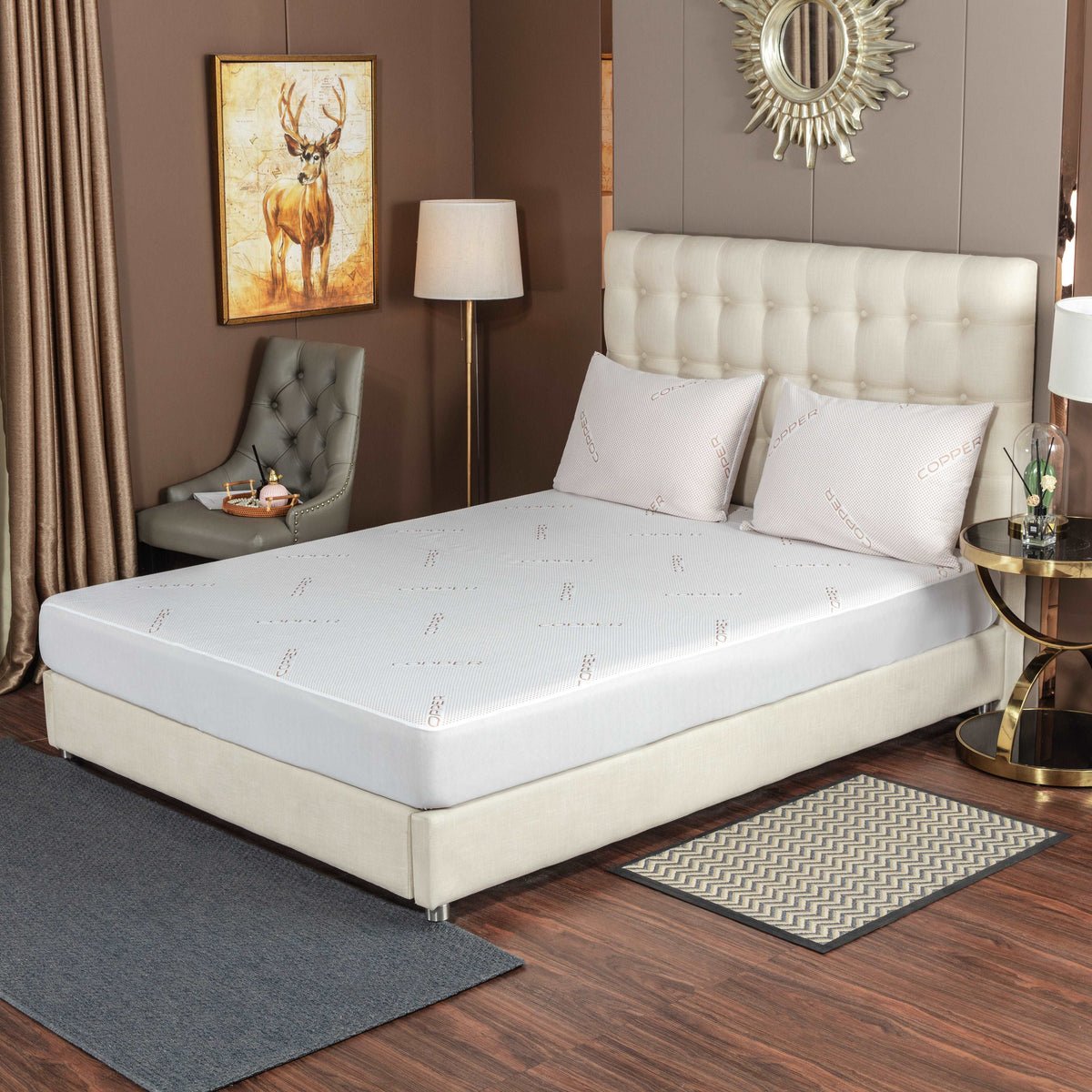 Copper Infused Waterproof Mattress Protector.