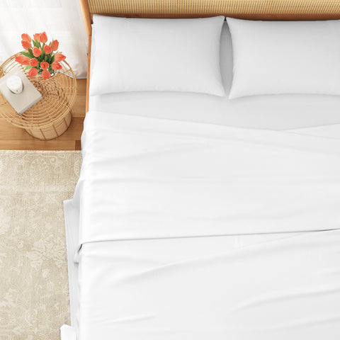 Patina Vie Maison Pre-Washed Microfiber Ultra-Soft Solid Bed Sheet Set