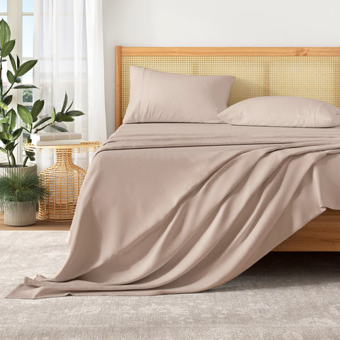 Patina Vie Maison Pre-Washed Microfiber Ultra-Soft Solid Bed Sheet Set