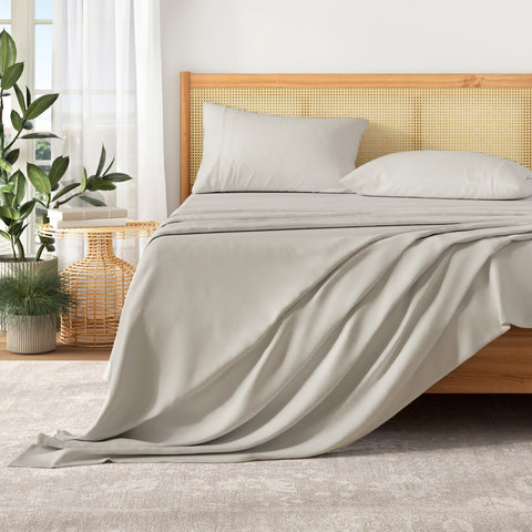 Patina Vie Maison Pre-Washed Microfiber Ultra-Soft Solid Bed Sheet Set