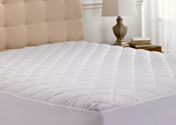 Beauty Sleep Ultra Soft Quilted Mattress Pad Hypoallergenic - White