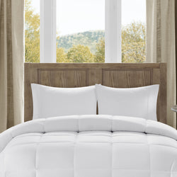 Bibb Home All-Season Overfilled Down Alternative Comforter Hypoallergenic - White